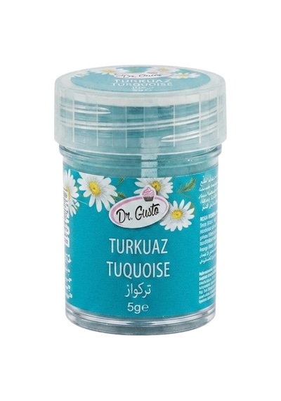 Turkuaz Yenilebilir Şeker Hamuru Figür Ve Çiçek Boyası 5 Gr Konsantre Gıda Boyası