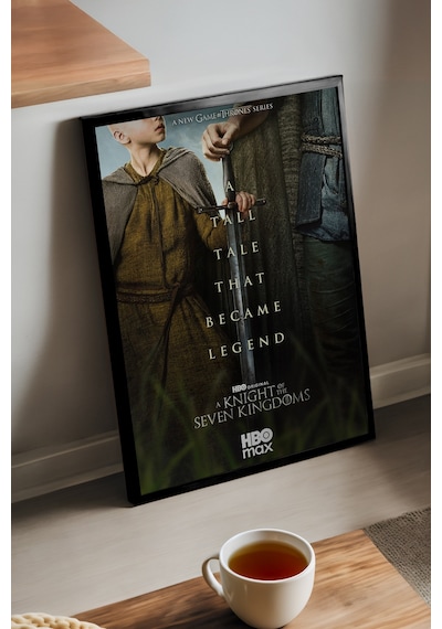 A Knight Of The Seven Kingdoms Ahşap Çerçeveli Poster, Dekoratif Film Duvar Tablosu