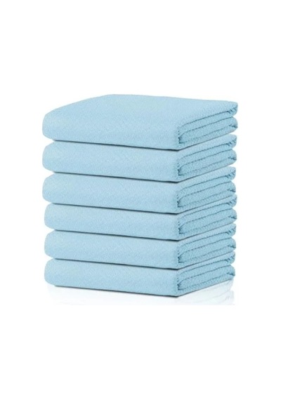 Balıksırtı Desen Mikrofiber Temizlik Bezi - 6'lı Paket Açık Bej