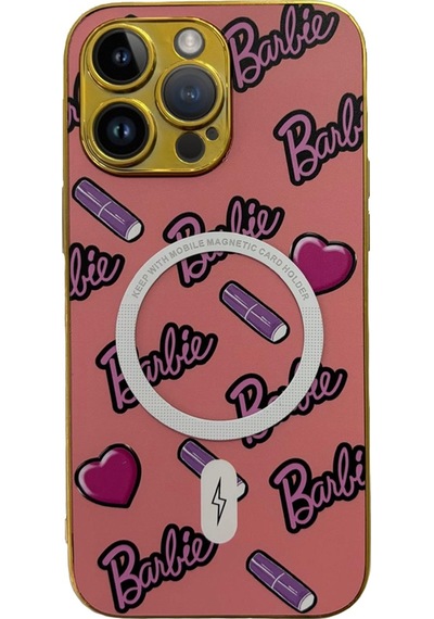 Apple Uyumlu iPhone 14 Pro Max Barbie Seri Magsafe Kamera Korumalı Silikon Kapak