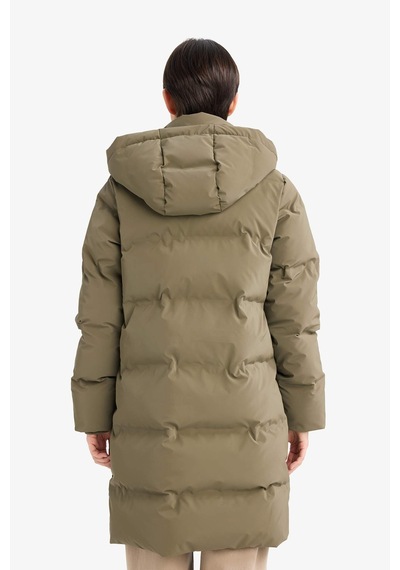 Defacto Regular Fit Kapüşonlu Fermuarlı Parka F2876ax25wnkh402 Haki-kh402