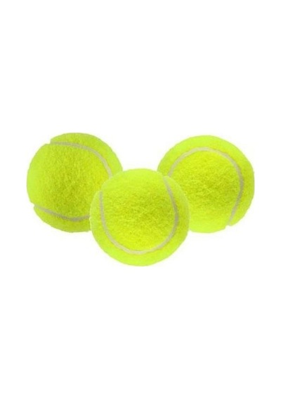 Tenis Topu Antrenman Sarı 3 Adet Birden Köpek Dişleme Topu Oyun T