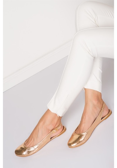 Fox Shoes Bronz Kadın Babet B726105214 Bronz