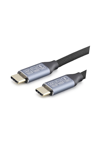 Type-c Usb 3.2 Gen2 20 Gbps 100w 4k 60hz Şarj Ve Data Kablosu 0.5 M Siyah Hdx7880 Evimdeyokyok