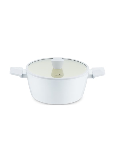 Jumbo Swiss Crystal Light Grey Derin Tencere 24 Cm Gri