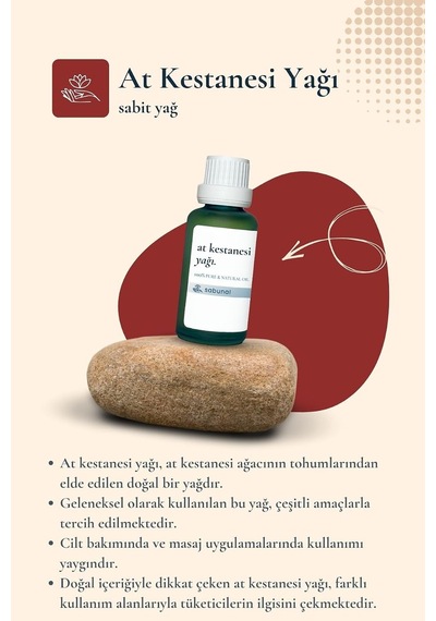 At Kestanesi Yağı 30 Ml - Masaj Ve Vücut İçin Bitkisel Yağ