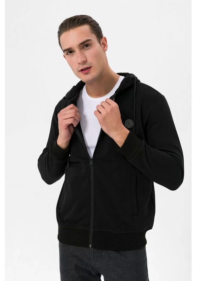 FA220214614 Sweat Zipper Hood Farm Animals Önü Fermuarlı Sweatshirt