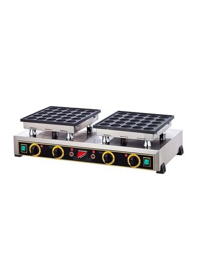 Işıkgaz Silverinox Elektrikli Çiftli Yuvarlak Bubble Waffle Makinesi