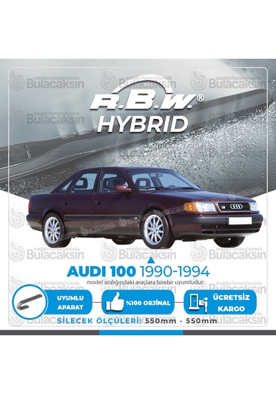 Audi 100 Sedan Ön Silecek Takımı (1990-1994) RBW Hibrit