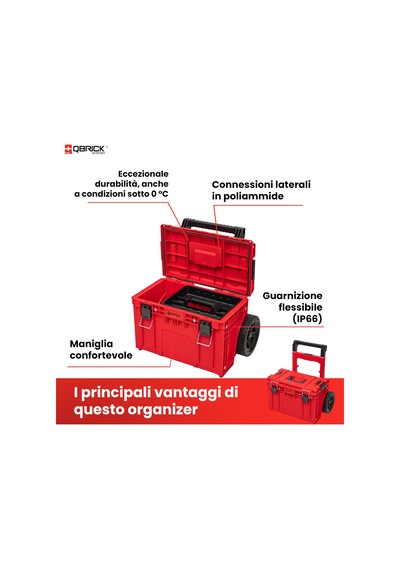 Qbrıck System Prime Cart Red Uhd Takım Çantası