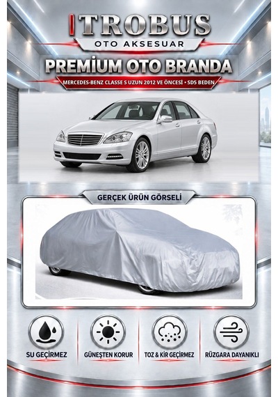Mercedes-benz Classe S Uzun 2012 Ve Öncesi Uyumlu Premium Araba Brandası Oto Branda Sd5 Beden