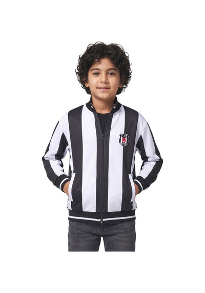 Beşiktaş Orijinal Lisanslı Siyah-beyaz Çocuk Sweat