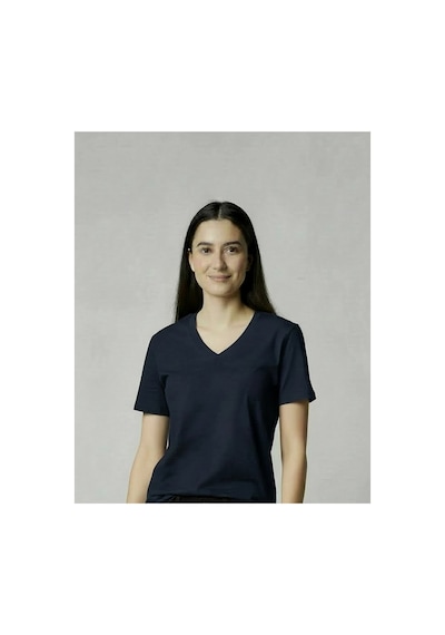 Lyvean V Yaka Regular Kısa Kollu Tshirt Lacivert