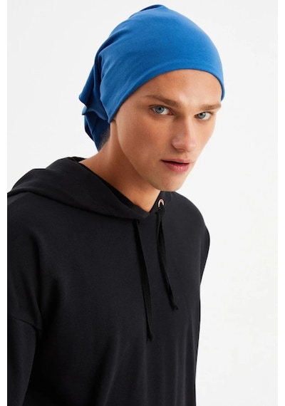Butikgiz Erkek 4 Fonksiyonlu Koruyucu Pamuklu, Esnek, Terletmez, Bandana, Boyunluk, Maske - Tek Ebat / Parlament Parlament