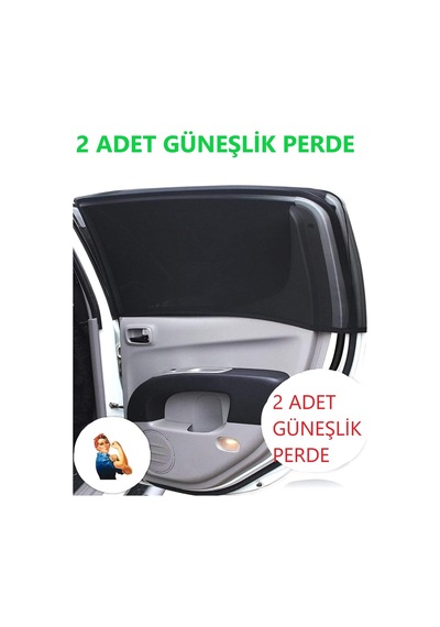 2 Adet Oto Yan Cam Güneşlik Perde Araç Güneşlik Araba Güneşlik Pe