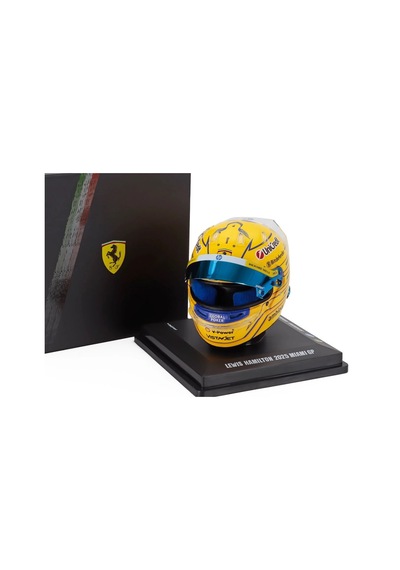 Looksmart Ferrari Miami Gp 2025 Lewis Hamilton Diecast Kask 1/5