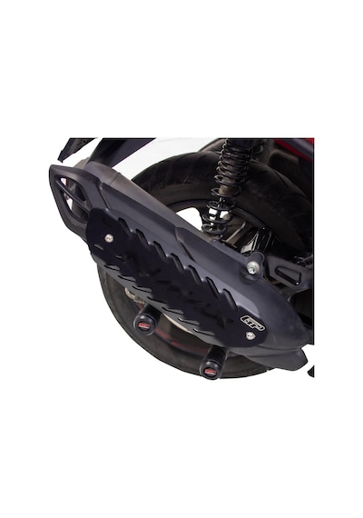 GP Kompozit Yamaha NMAX 125 / 155 2021-2025 Uyumlu Egzoz Koruma Kapağı Siyah