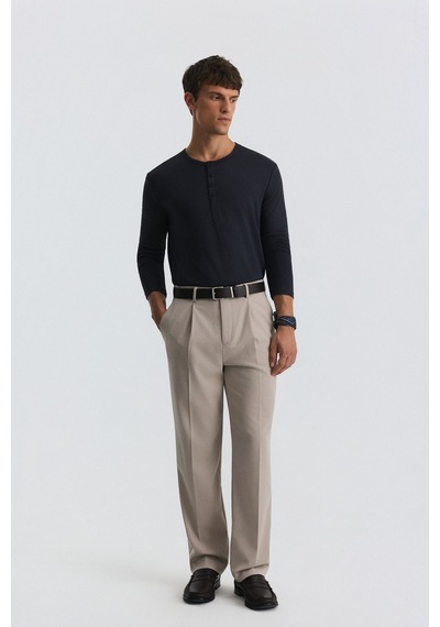 Antioch Regular Fit Pileli Pantolon Bej