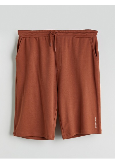Lc Waikiki Lc Waıkıkı Kahverengi Standart Kalıp Erkek Pijama Alt Şort