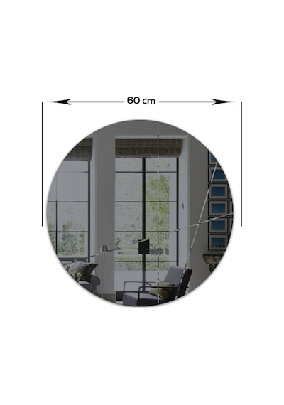 Ayna | Füme Ayna | Tasarım Kanallı | Çap60Cm