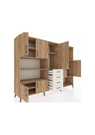Hyperion Dolap 10 Raflı 4 Çekmeceli 8 Kapaklı 220x44x163 Çam-çam/ Çam-çam/aytaşı Hyperion Dolap 10 Raflı 4 Çekmeceli 8 Kapaklı 220x44x163 Çam-çam/ Çam-çam/aytaşı
