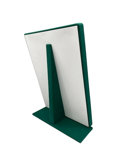 Yerli Üretim Süet Kumaş Tırnaklı Yeşil Renk 34/24 Cm Ayaklı Tesbih Takı Standi Çok Renkli