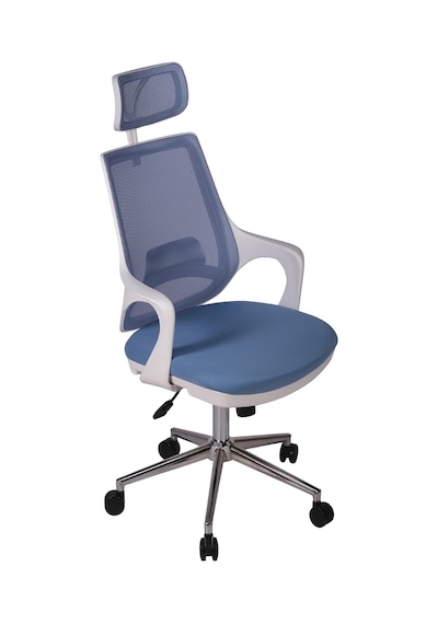 Ofisbazaar Buya Beyaz Fileli Ofis Koltuğu Ergonomik Ve Modern Tasarım Açık Mavi Mavi Ofisbazaar Buya Beyaz Fileli Ofis Koltuğu Ergonomik Ve Modern Tasarım Açık Mavi Mavi