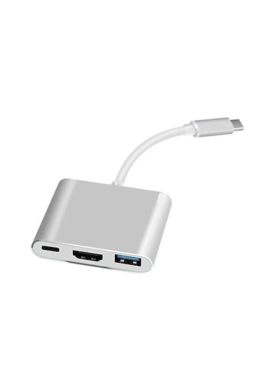 Taplın Type-c To Hdtv 3 In 1 Adapter 4k Hdmı + Usb 3.0 + Type-c Pd Dönüştürücü Hub