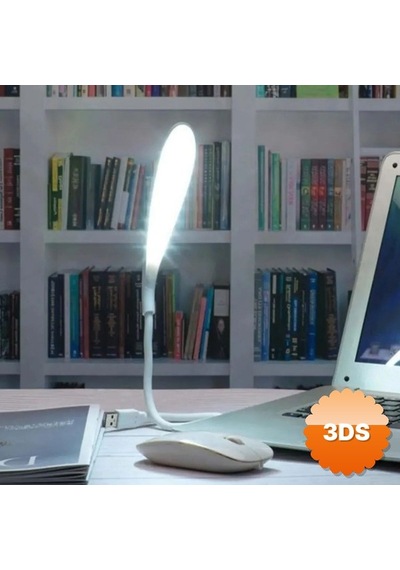 Kompakt Usb Beyaz 14 Led'li 3 Kademeli Dokunmatik Okuma Lambası
