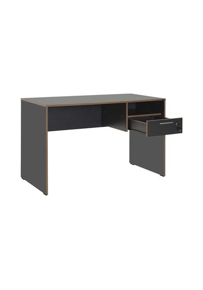Concept Kilitli Çekmeceli Çalışma Masası-antrasit-kontra 120x75x60 Cm Gxyxd