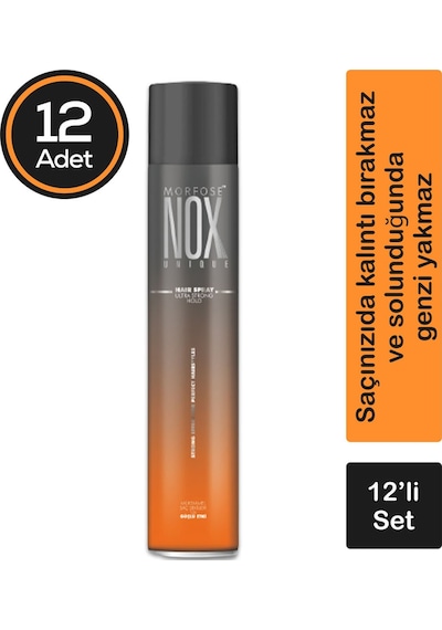Morfose Nox Ultra Strong Hold Saç Spreyi 12 x 400 ML