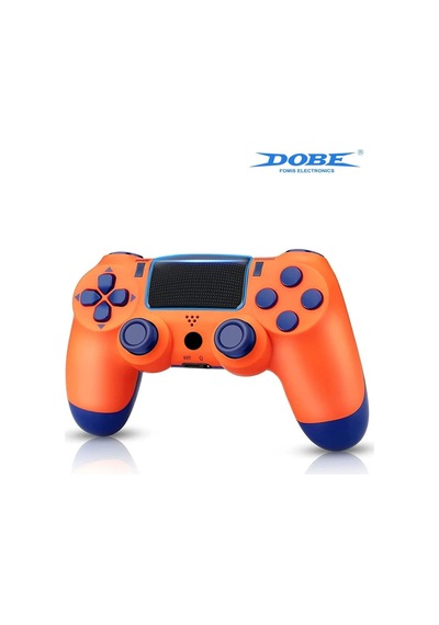 Ps4-pc-android Box-android-Apple Uyumlu iOS Telefon Tablet Titreşimli Bluetooth Oyun Kolu Turuncu