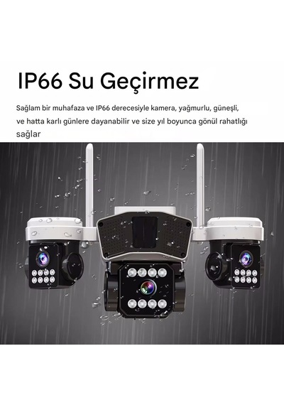 O-kam 3036pro, 9mp, Wifi, 3 Lens, Akıllı Kamera, İnsan Algılama