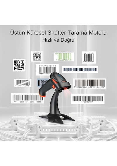 Tera Pro Kablosuz 1d 2d Qr Kablosuz Barkod Okuyucu Hw0002