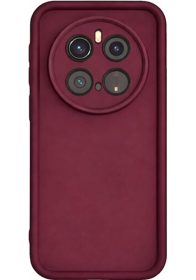 Honor Magic 7 Pro Uyumlu Kamera Çıkıntılı Mat Silikon Telefon Kılıfı Bordo
