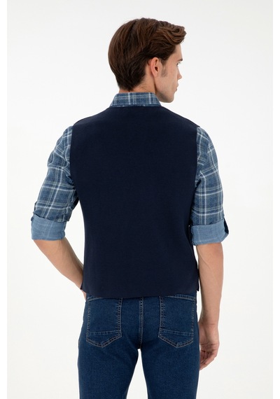 U.s. Polo Assn. Erkek Lacivert Hırka Triko 50292677-vr033 Lacivert