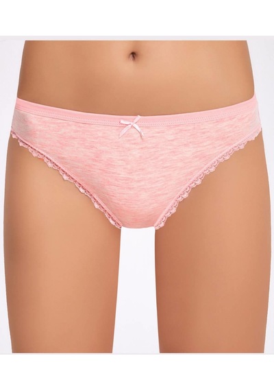 Melanjlı Dantelli Bikini Külot 001
