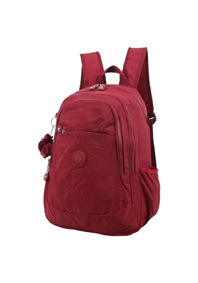 Markahit Kenyon Cox 8812 Bordo Unisex Klinkır Aksesuarlı Kumaş Sırt Çantas