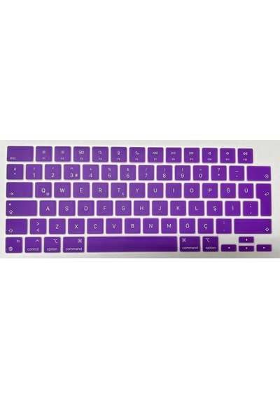 Arabulalaca Apple Uyumlu MacBook Air 13.6 Inç A3449 A3240 A3113 A2681 M2 / M3 / M4 / M5 Kılıf Hardcase Kapak Klavye Koruyucu +ekran Koruyucu 3 L Mor