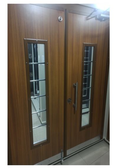 Çelik Kapı Modelleri Abd Kabartmalı Model Bina Kapısı Sağ