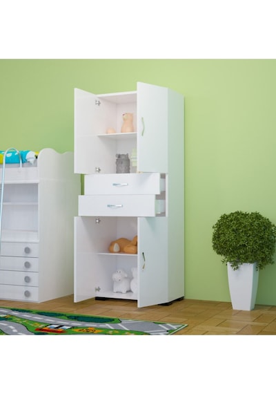 Çok Amaçlı Dolap Mutfak Dolabı Banyo Dolabı Ofis Dolabı Beyaz