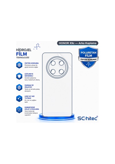 Schitec Honor X9c Uyumlu Arka Yüzey Hidrojel Koruyucu Film 66947966