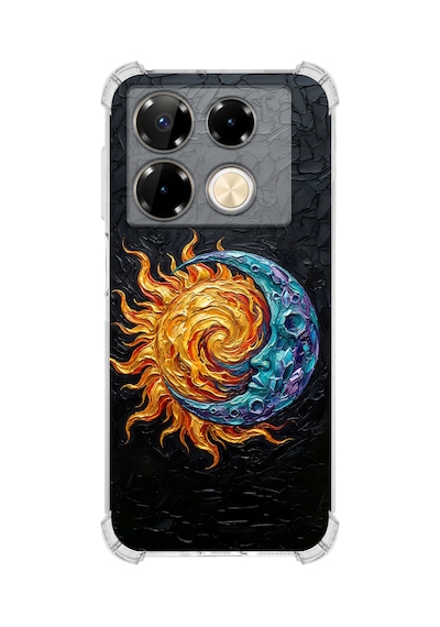 Printify Infinix Note 40 Pro İle Uyumlu Şeffaf Silikon Kılıf Uv Baskılı Esnek Tpu Kapak Sıcak Ve Soğuk No4
