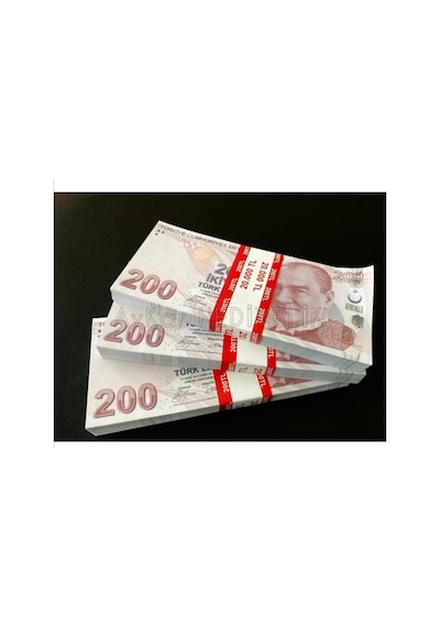 300 Adet Geçersiz 200 Tl Dizi Film Düğün Çekimleri için Paralar