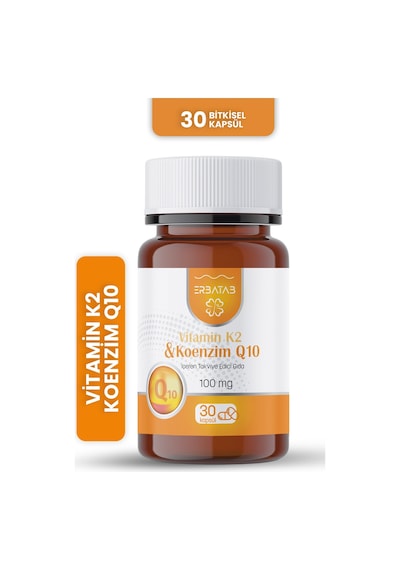 Erbatab Vitamin K2 Ve Koenzim Q10 30 Kapsül
