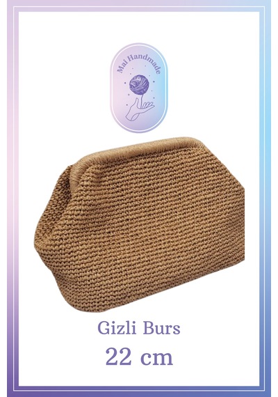 Mai Handmade Hobby Ve Örgü Evi Gizli Burs Çanta Aksesuarı Gizli Burs Çanta Aparatı 22 Cm