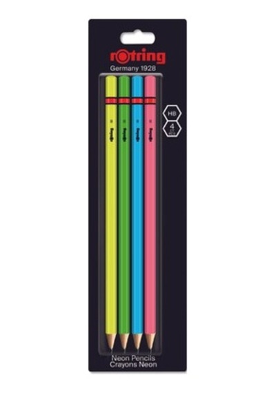 4'lü Neon Kurşun Kalem Seti 124-Pembe