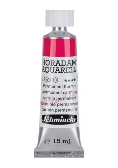 Schmincke : Horadam Aquarell Artist Sulu Boya : 15 Ml Tüp : Seri 3 353 Permanent Carmine