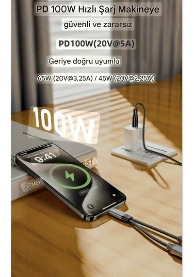 Wowssyo 2'si 1 Arada Type-c To Type-c+100w Şarj Ve Kulaklık Çevirici Adaptör Hi-fi Ses Teknolojisi Ce Lisanslı Sertifikalı Örgülü Sağlam Beyaz - Siyah Wowssyo 2'si 1 Arada Type-c To Type-c+100w Şarj Ve Kulaklık Çevirici Adaptör Hi-fi Ses Teknolojisi Ce Lisanslı Sertifikalı Örgülü Sağlam Beyaz - Siyah