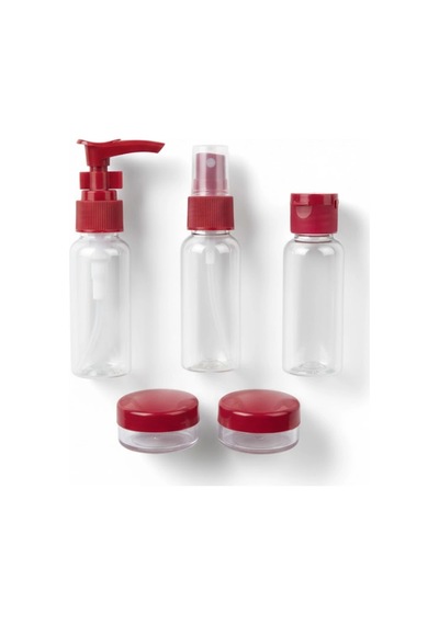 Hubrendy Tekno 5 Li Seyahat Boy Kozmetik Şişe Seti 30 Ml Çantalı Organizer